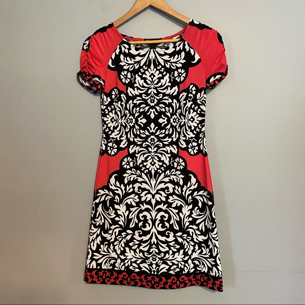 INC INTERNATIONAL CONCEPTS floral pull on dress